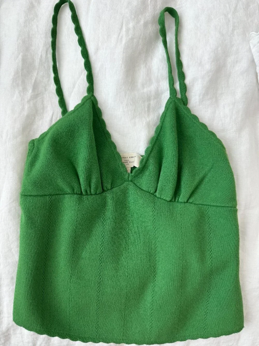 Sézane Suzie Top & Francine Skirt Set – Verde – XS